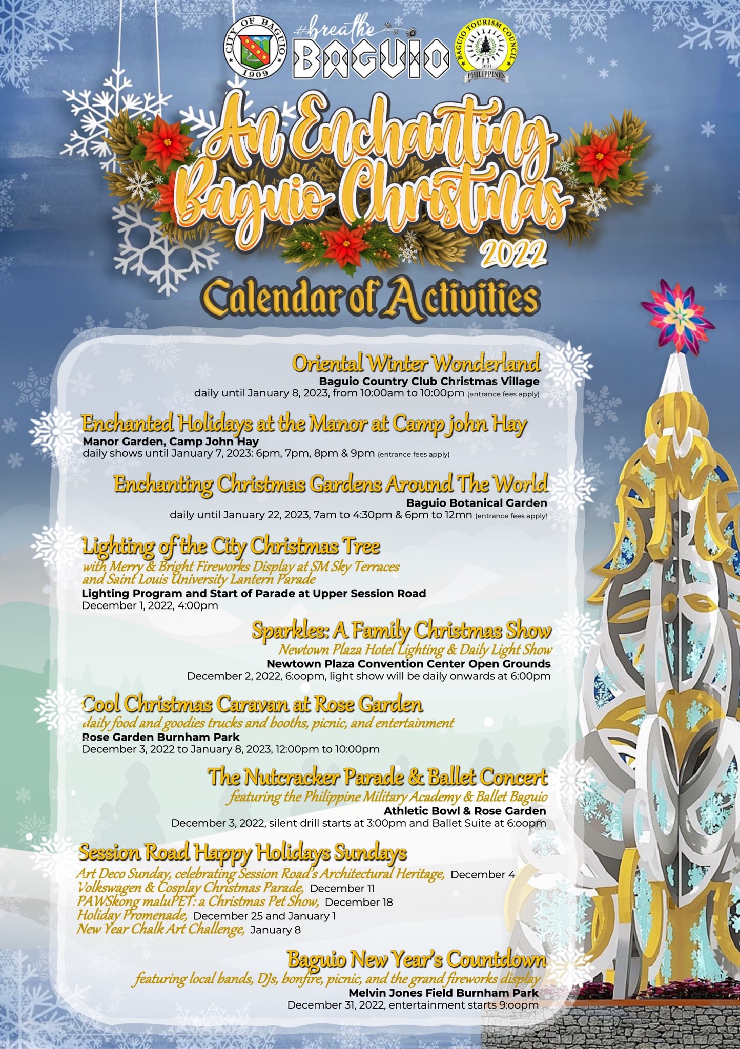 An Enchanting Baguio Christmas 2022 Calendar of Activities